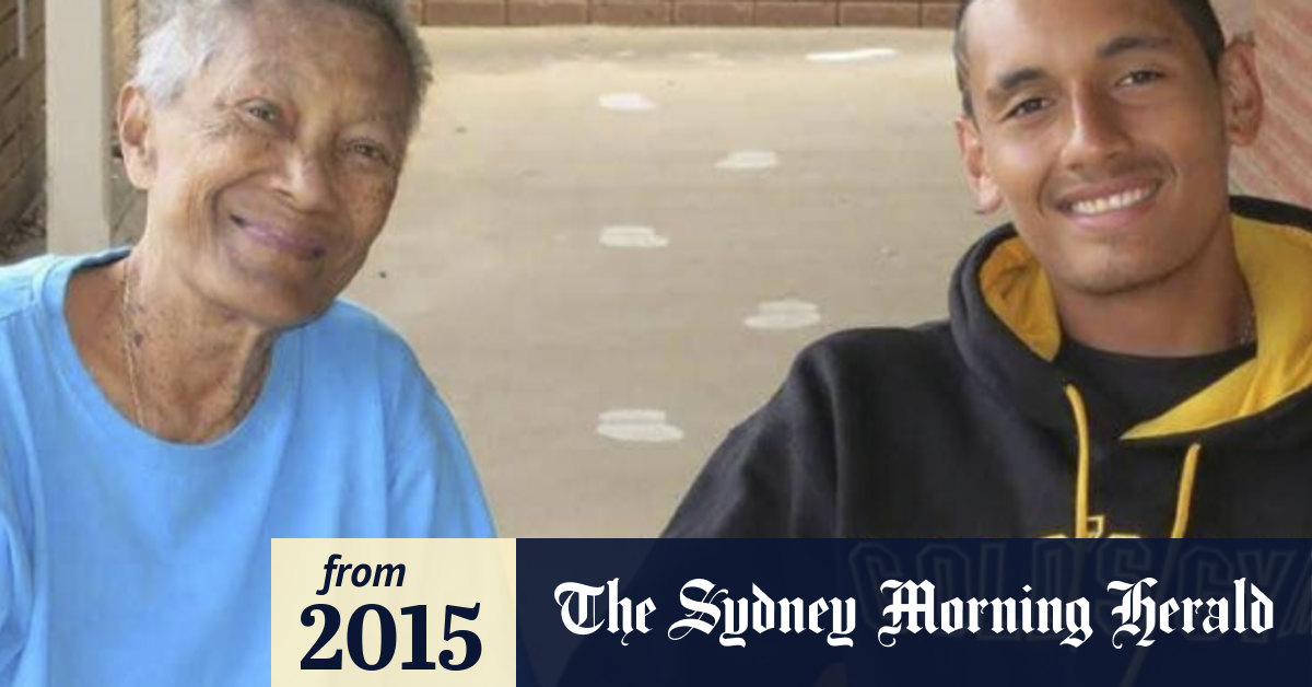 Nick Kyrgios had family in the crowd, and his grandmother watching over him